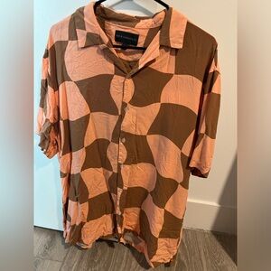 Mens Short Sleeve Button Up